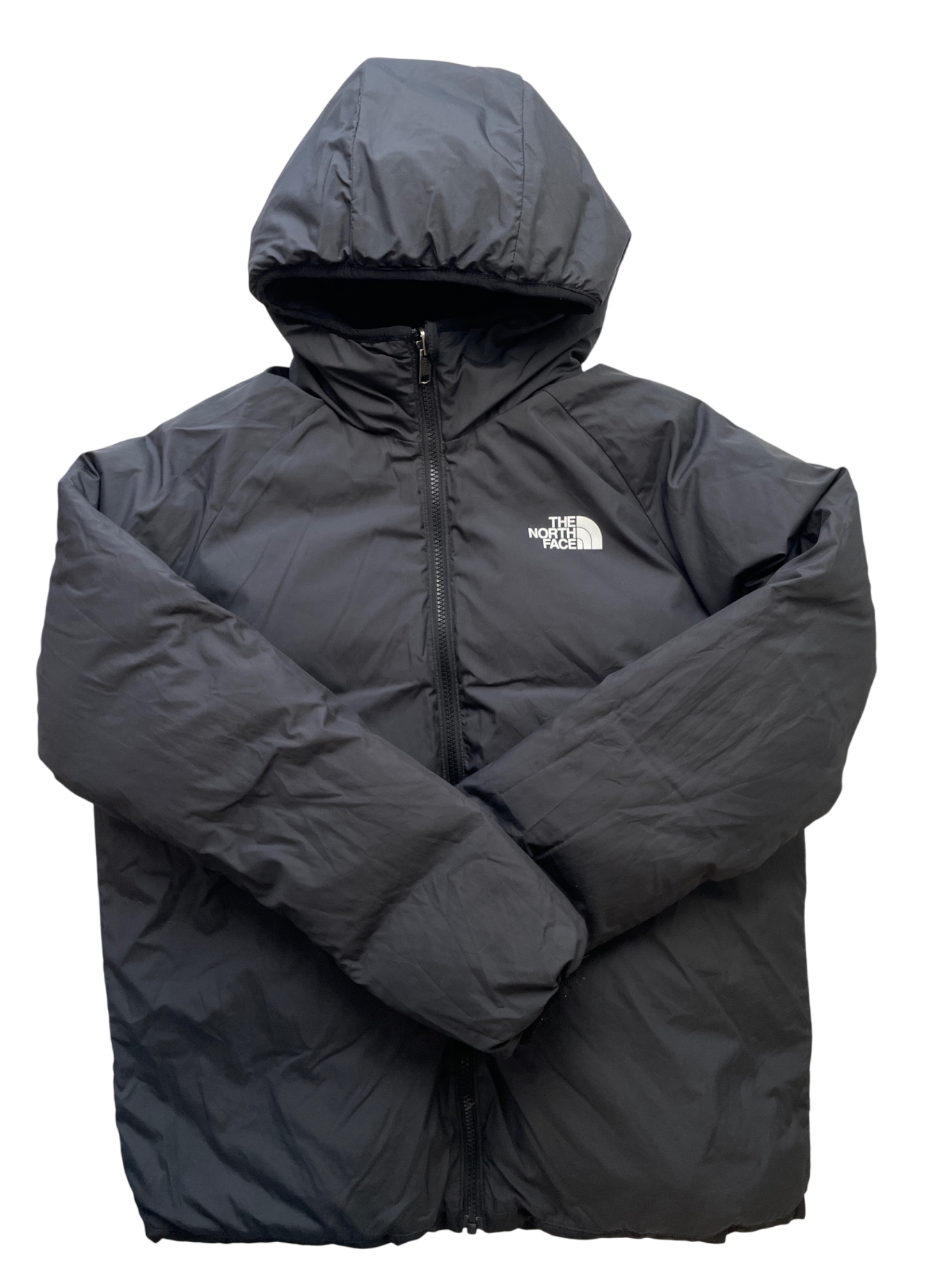 The North Face Coat - Black Reversible Puffer | size 18/20
