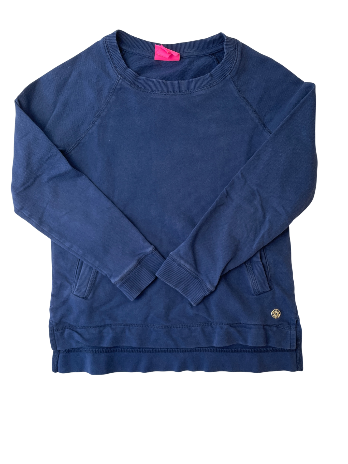Lilly Pulitzer Sweatshirt - Navy Blue Front Pocket | size 8/10