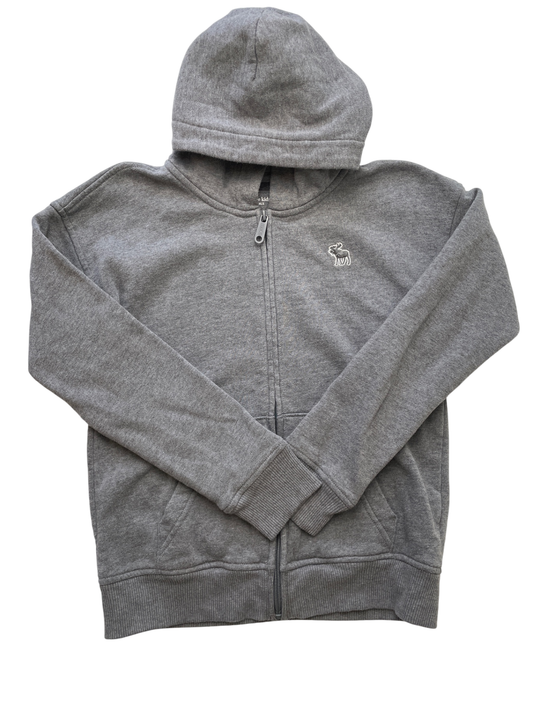 Abercrombie Kids Sweatshirt - Gray Zip-Up Hoodie | size 9/10