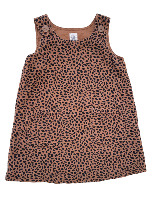 Baby Gap Dress - Brown Cheetah Print Corduroy | size 2T