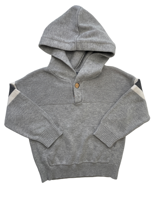 Cat & Jack Sweater - Gray Front Pocket + Hood | size 2T