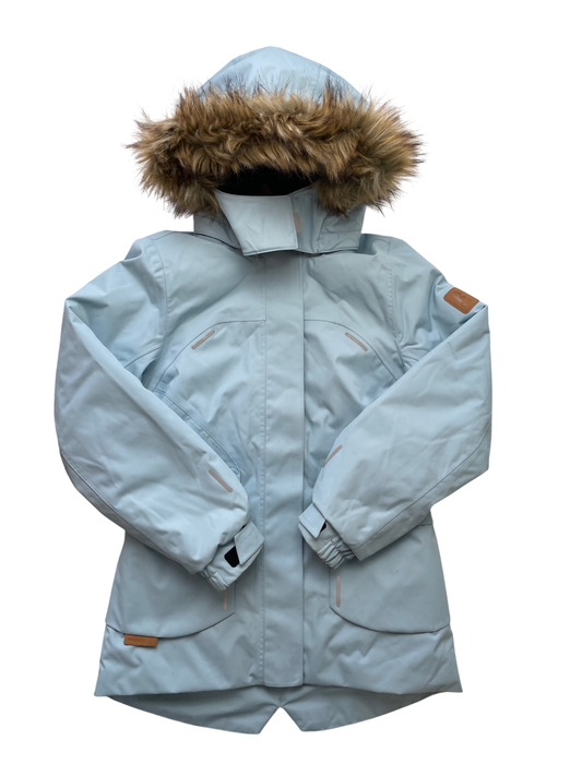 Reima Coat - Blue Detachable Hood w/ Fur | size 10