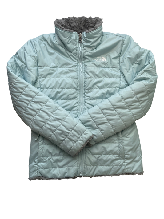 The North Face Jacket/Coat - Blue/Gray Reversible Puffer/Fleece | size 10/12