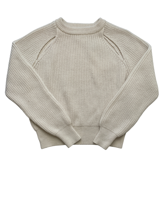 Zara Sweater - Cream Knit Cut-Out Detail | size 11/12