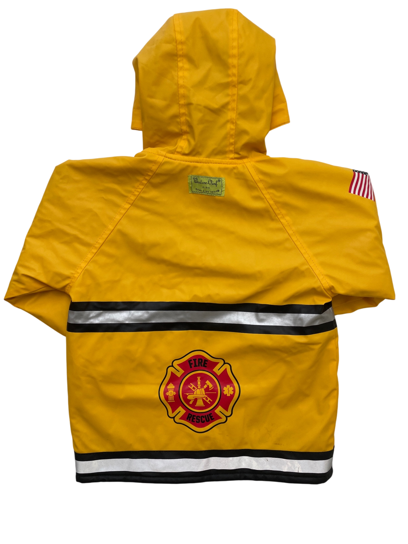 Western Chief Costume - Yellow Firefighter Jacket | size 2T