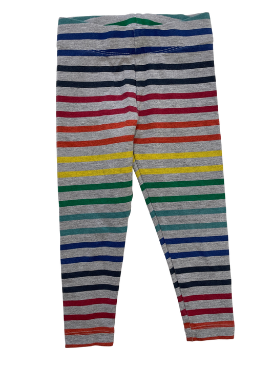 Primary Leggings - Gray Striped | size 2T