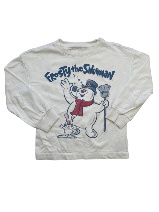Baby Gap Long Sleeve T-Shirt - White Frost the Snowman | size 4T