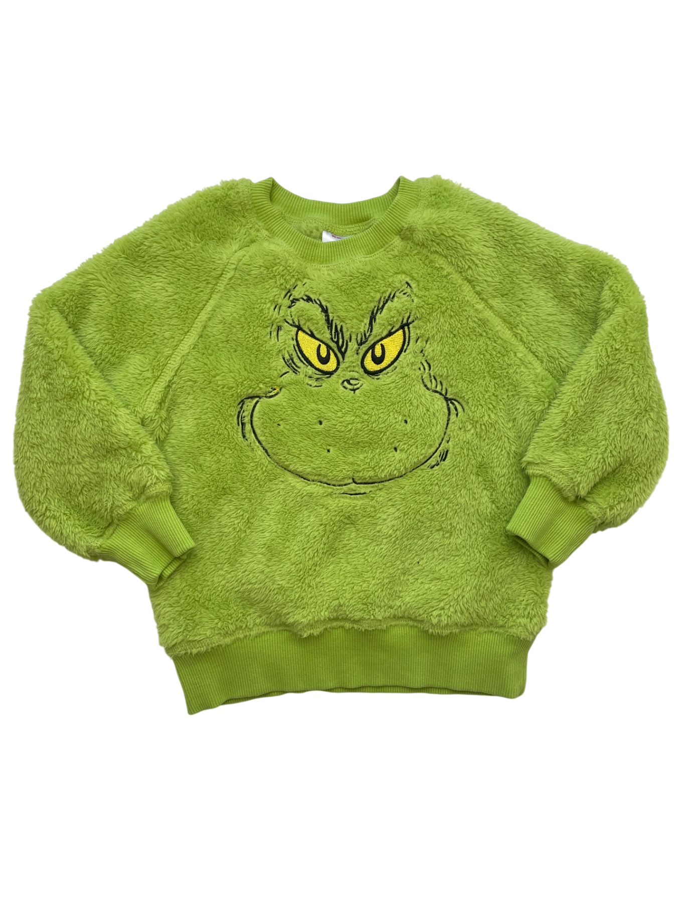 Hanna Andersson Sweatshirt - Green Grinch Fuzzy | size 3T