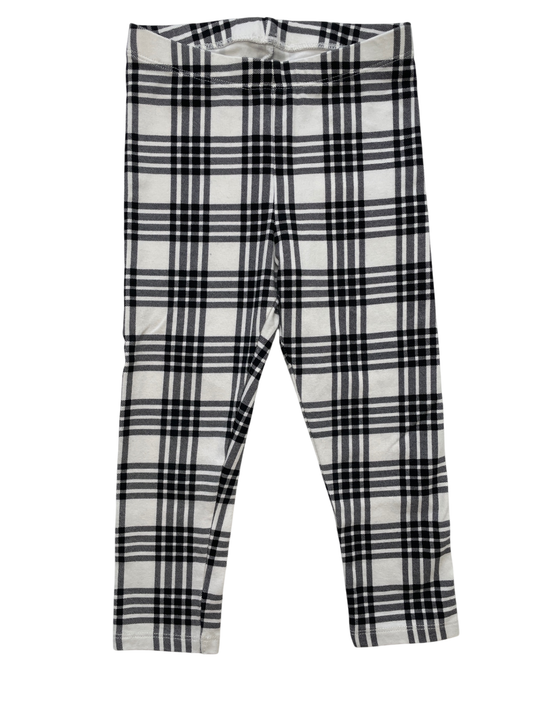 Cat & Jack Leggings - Black/White Plaid | size 3T