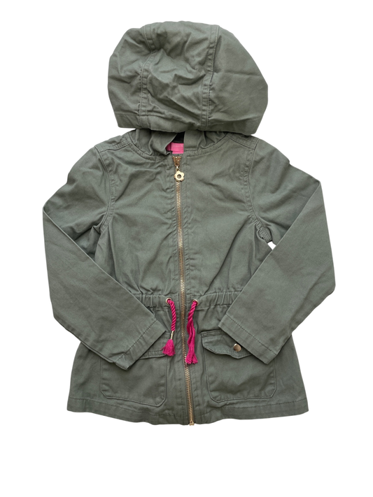 Isaac Mizrahi Jacket - Green Cinched Waist + Hood | size 4T