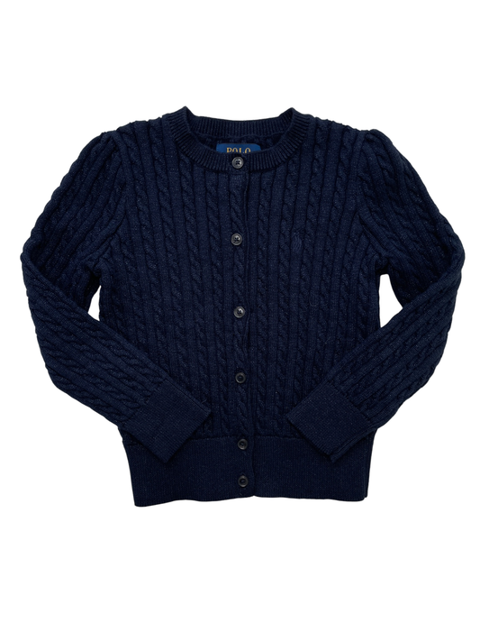 Polo Ralph Lauren Sweater - Navy Blue Sparkle Knit Cardigan | size 3T