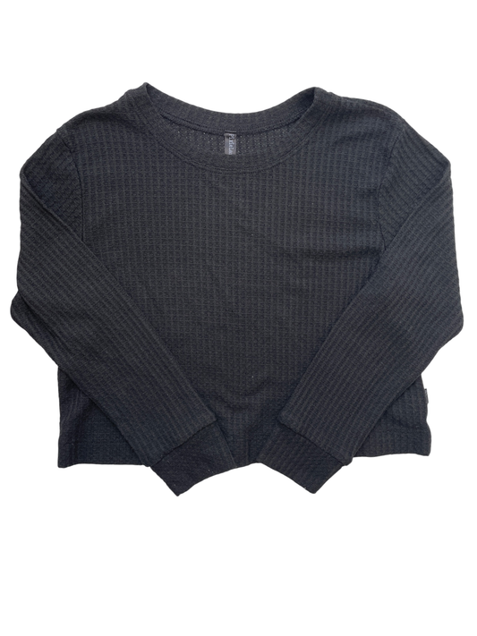 Pixie Lane Shirt - Black Waffle Knit | size 11/12
