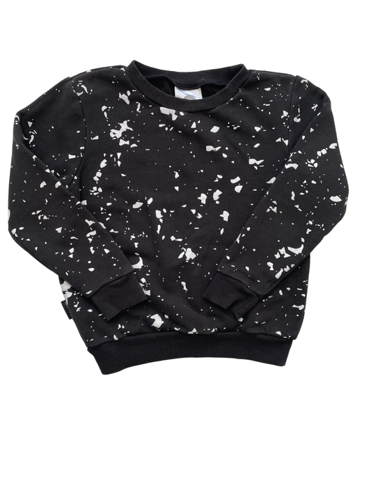 Dot Australia Sweatshirt - Black Splatter Pattern | size 7