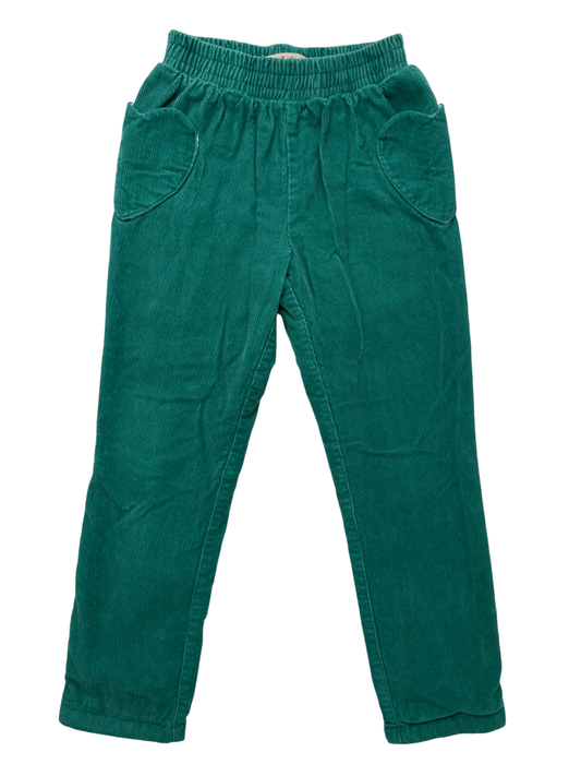 Mini Boden Pants - Green Corduroy w/ Heart Pockets | size 5T/6