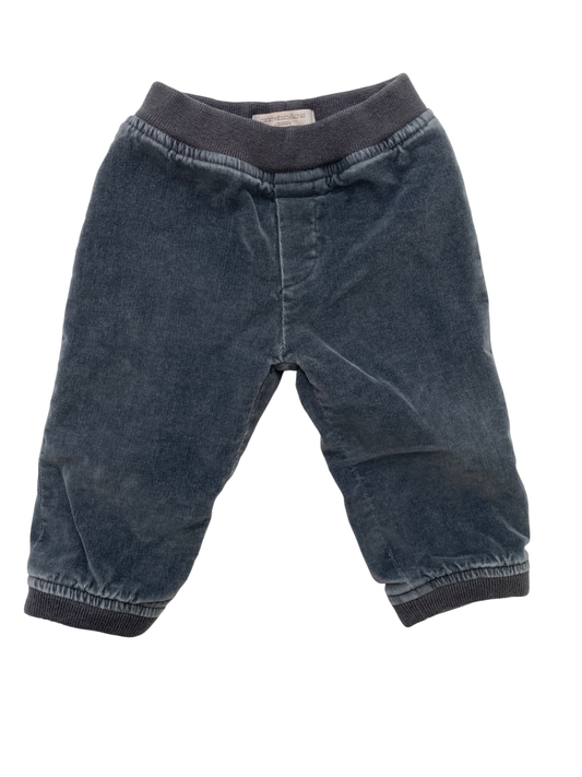 Caramel Baby & Child Pants - Gray Corduroy Jogger | size 12 Months