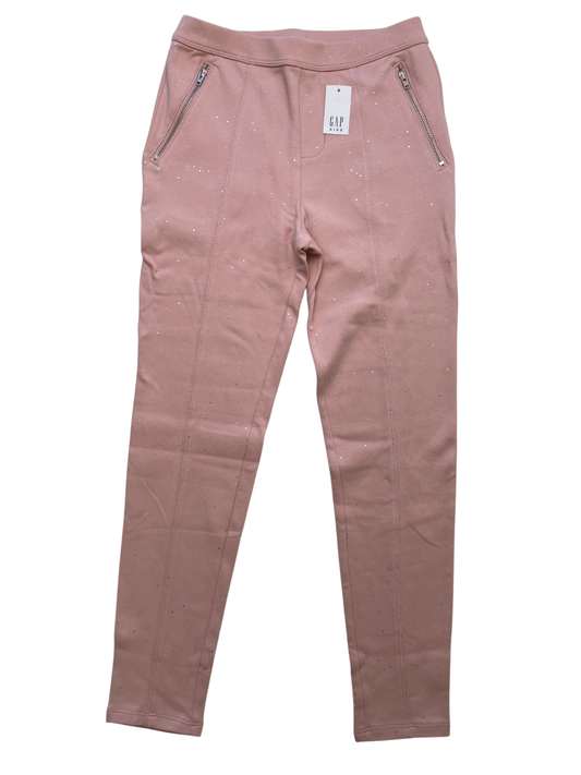GapKids Leggings - Pink Glitter + Zipper Pocket | size 12