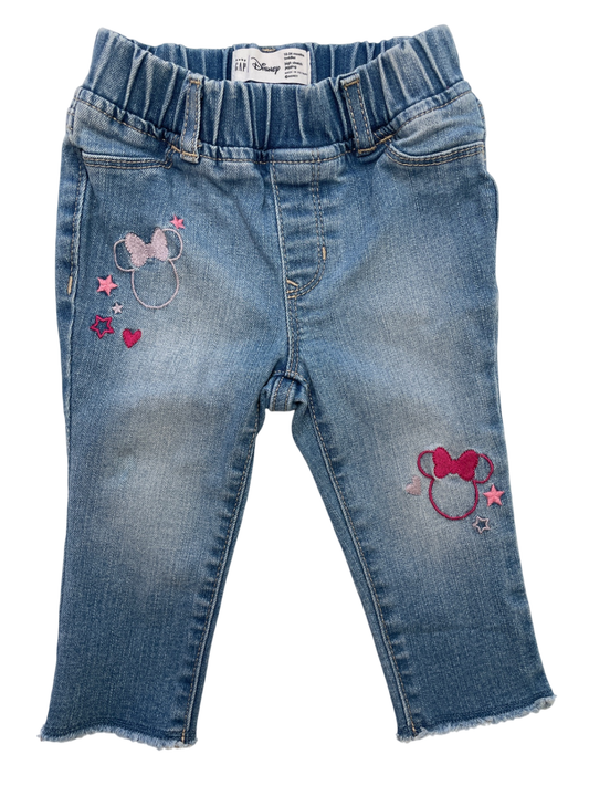 Baby Gap Jeans - Blue Disney Embroidery | size 18 - 24 Months