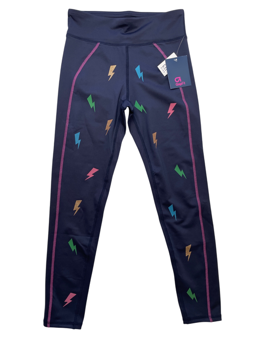GapFit Leggings - Navy Blue Lightning Bolt | size 12