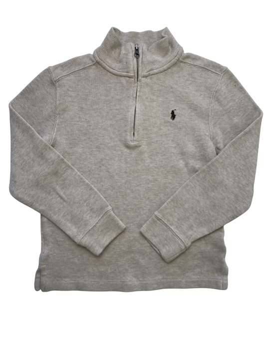 Polo Ralph Lauren Sweater - Tan Knit 1/4 Zip | size 7