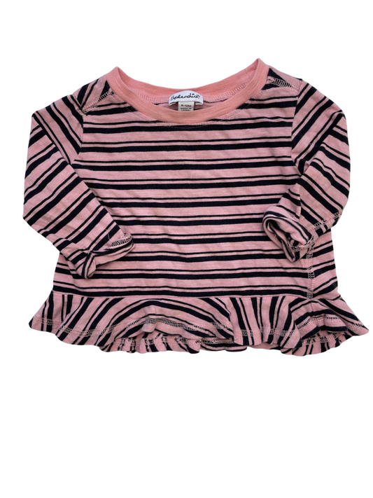 Splendid Shirt - Pink Stripes | size 6 - 12 Months