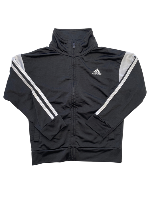 Adidas Sweatshirt - Black Full Zip | size 5T