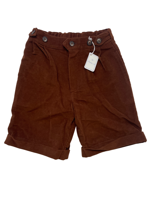 Le Nouveau-Ne Pants - Brown Wide Leg 100% Cotton Made in Italy | size 4T
