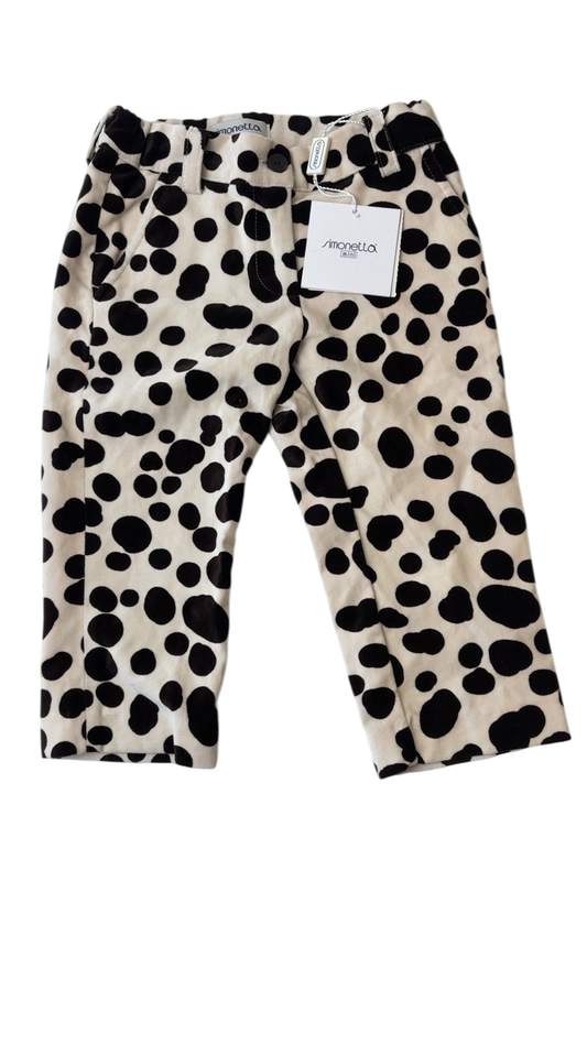 Simonetta Pants - Multicolor 100% Cotton Velvet - made in Italy | size 4T