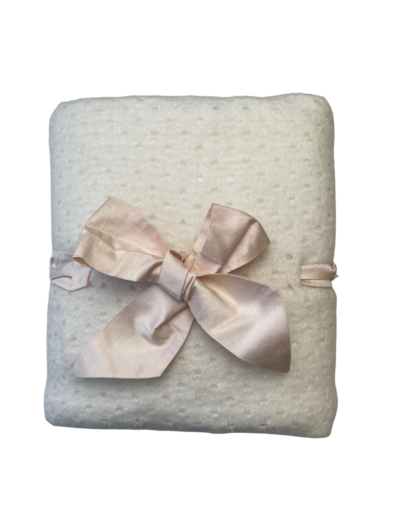 il gufo Blanket - Pink Knit Silk Lining Made in Italy | size One Size