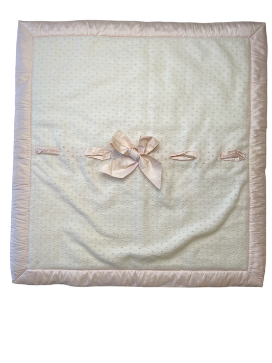 il gufo Blanket - Pink Knit Silk Lining Made in Italy | size One Size