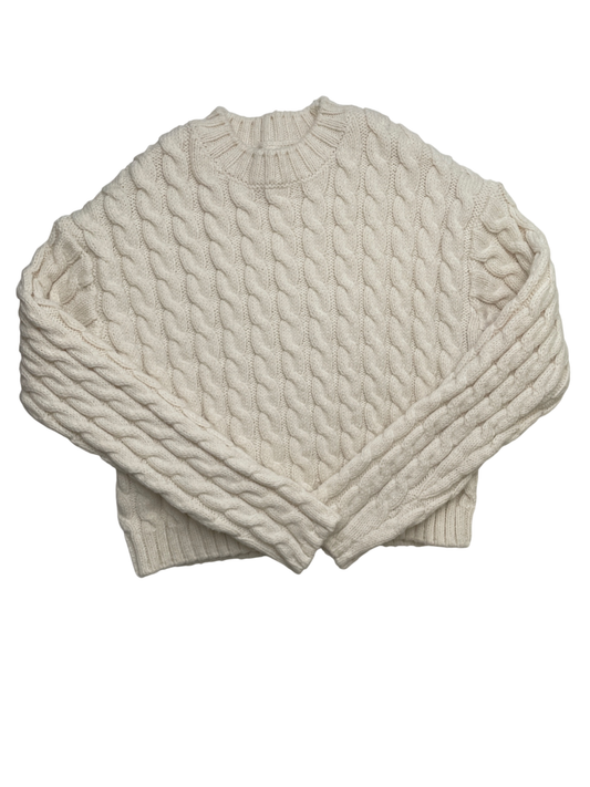 Zara Sweater - White Cable Knit | size 9/10