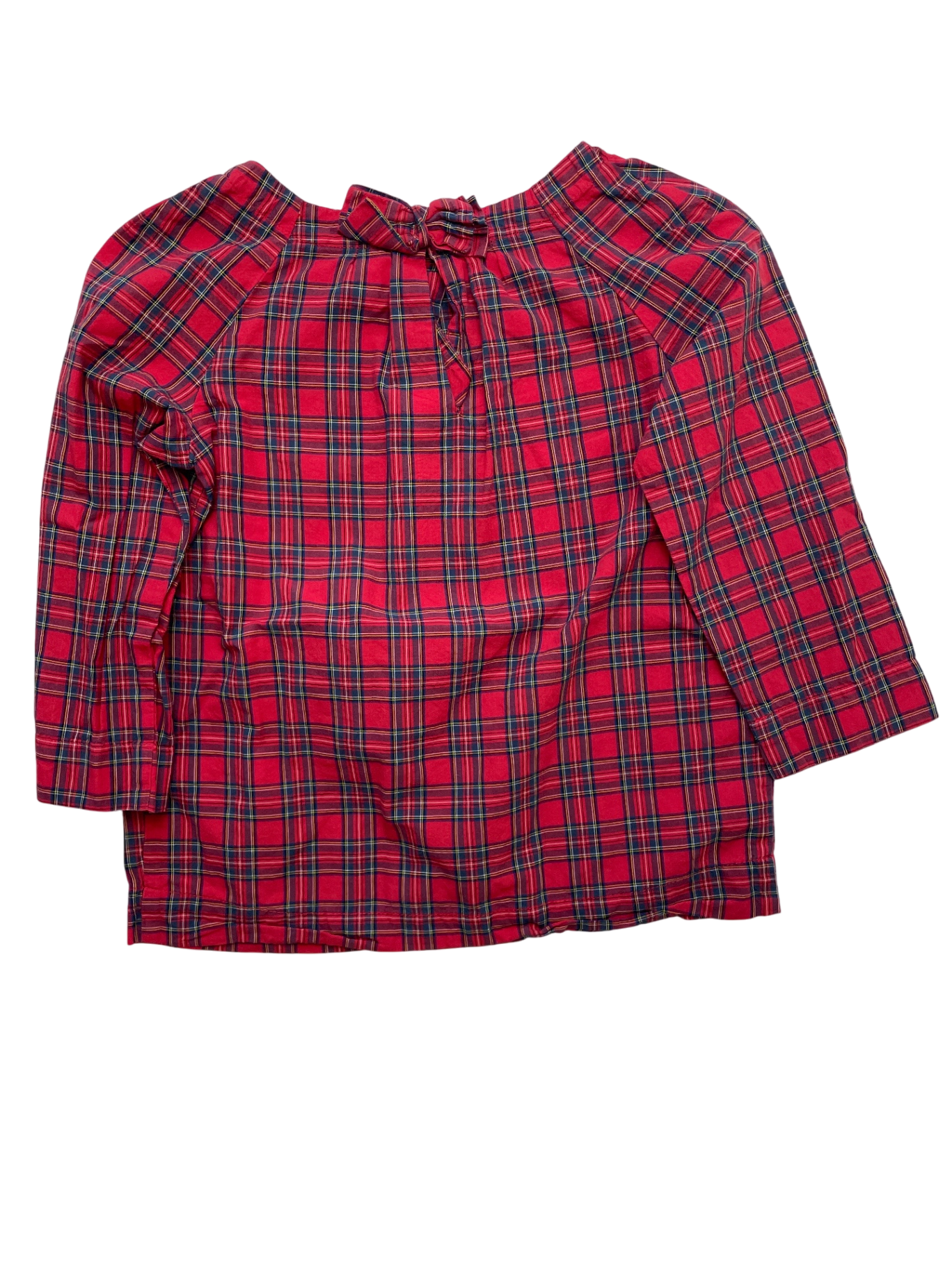 Crewcuts Shirt - Red Plaid Tunic + Bow | size 4T/5T