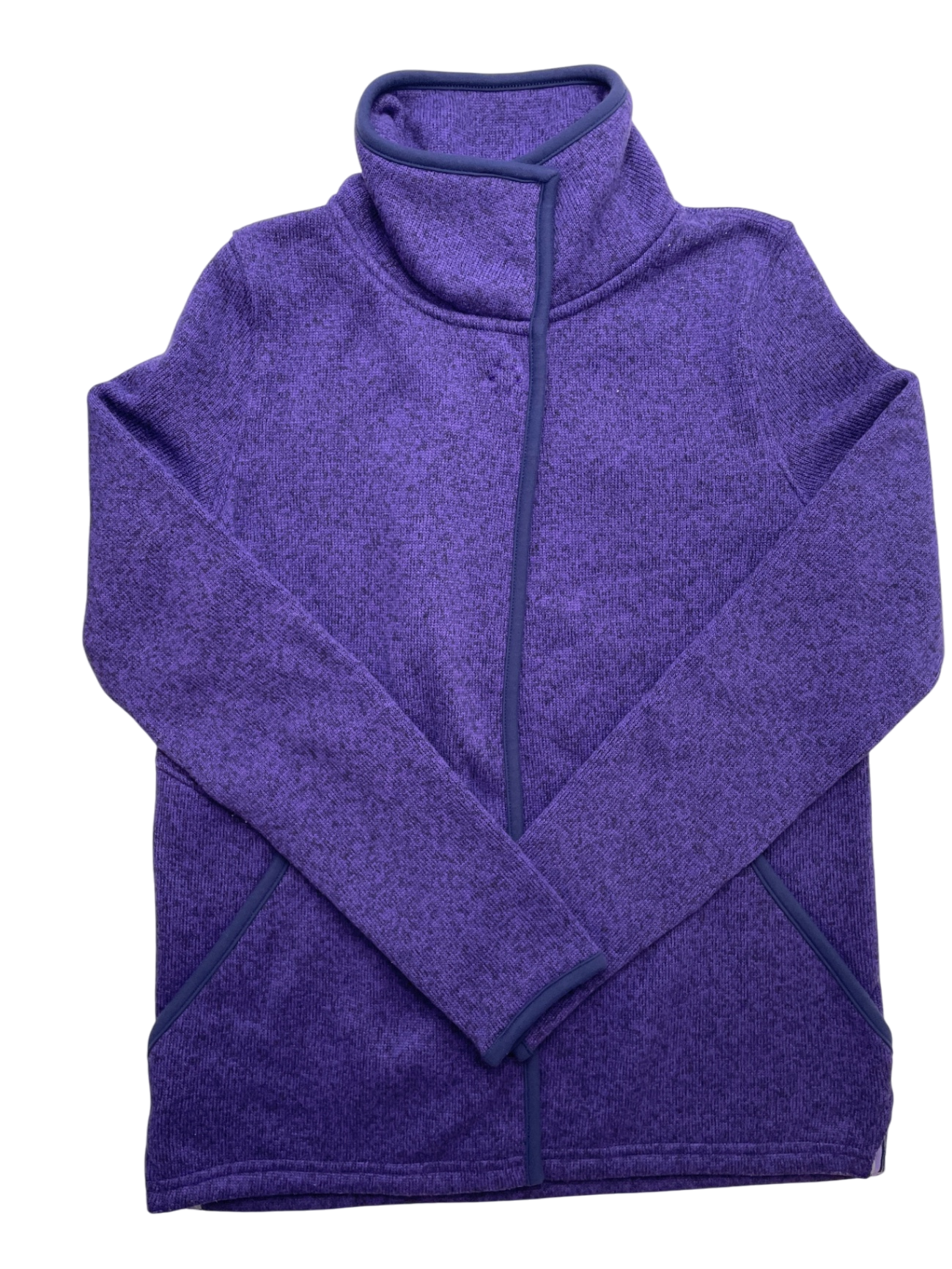 Ivivva Jacket - Purple Knit Snap Close | size 10