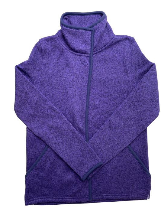 Ivivva Jacket - Purple Knit Snap Close | size 10