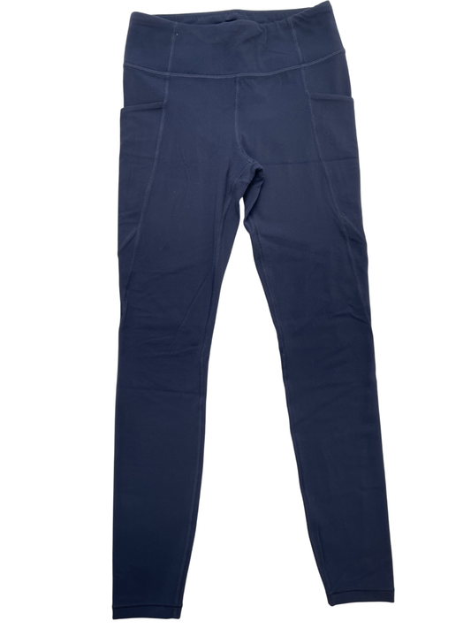 Athleta Girl Leggings - Navy Blue Thigh Pocket | size 12