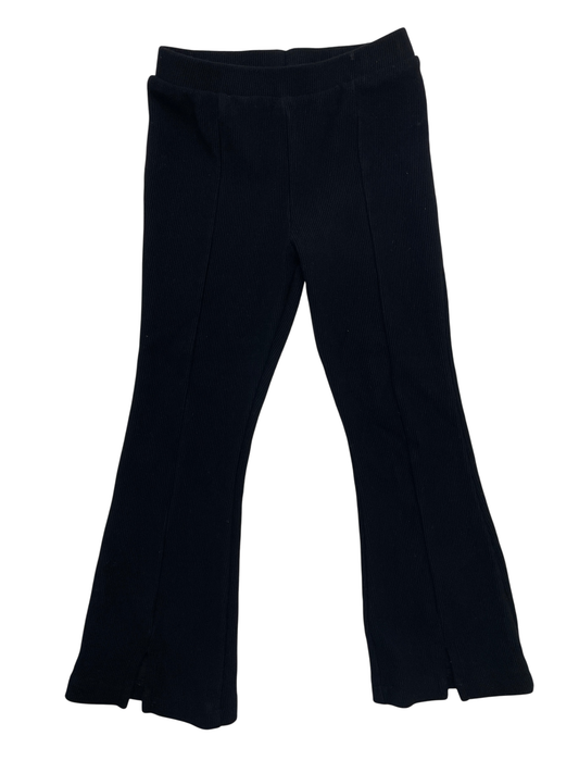 Zara Pants - Black Ribbed Flare Leggings | size 5T