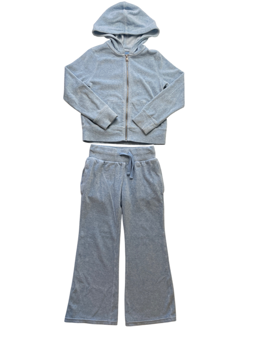 Abercrombie Kids 2 Piece Ensemble - Blue Velour Tracksuit | size 5T/6
