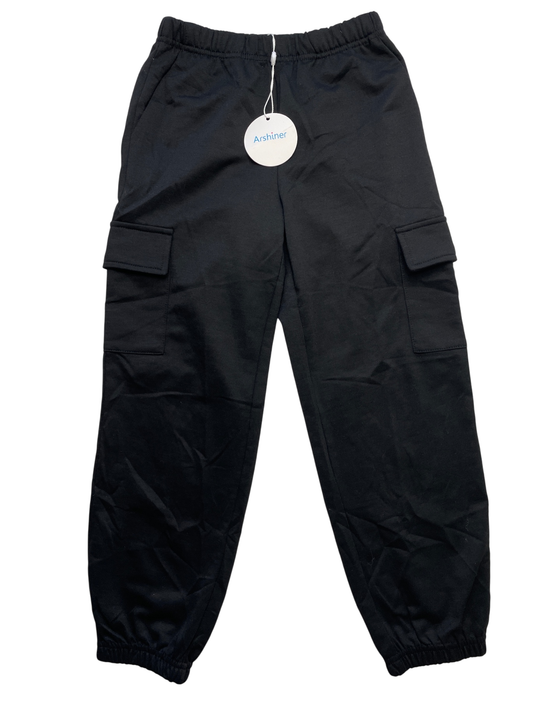 Arshiner Joggers - Black Cargo Solid | size 8