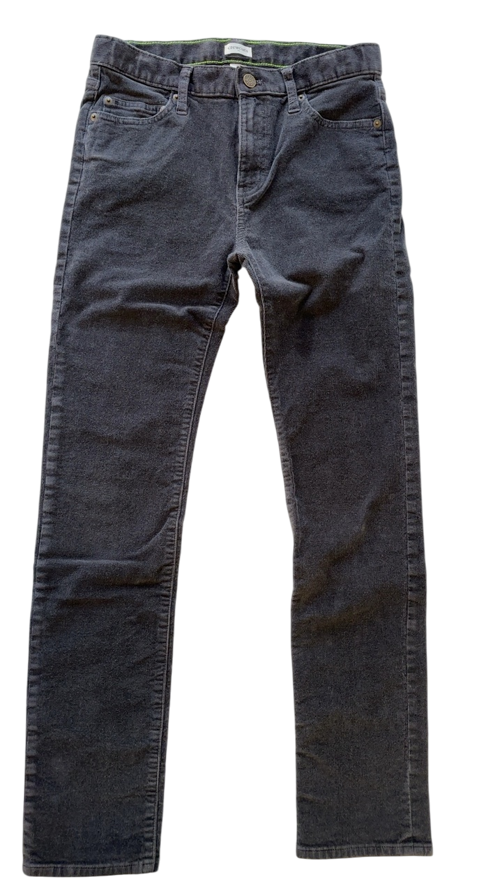 Crewcuts Pants - Gray Solid Corduroy | size 14