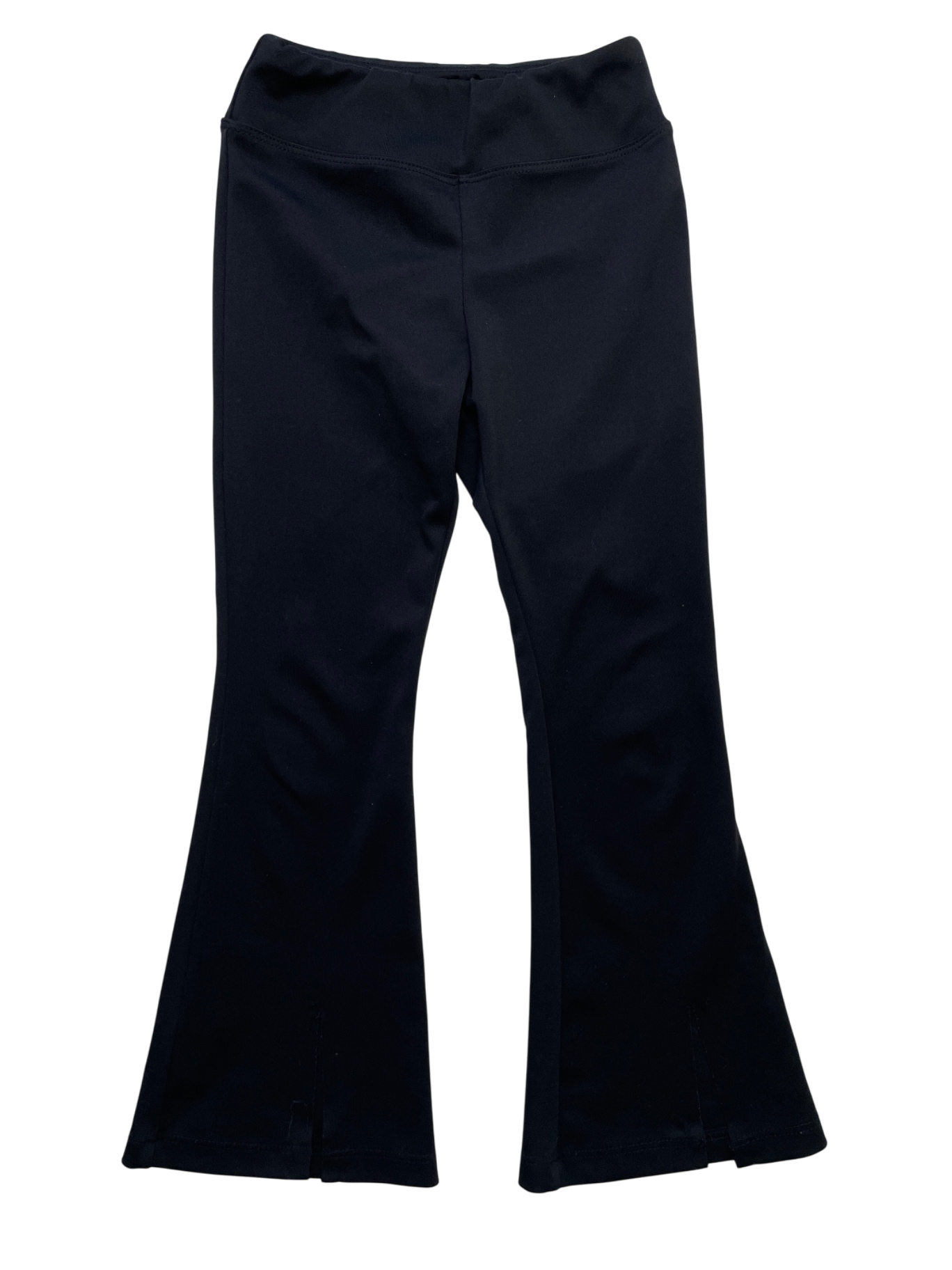 Sofi Pants - Black Flare Leggings Split Hem | size 5T