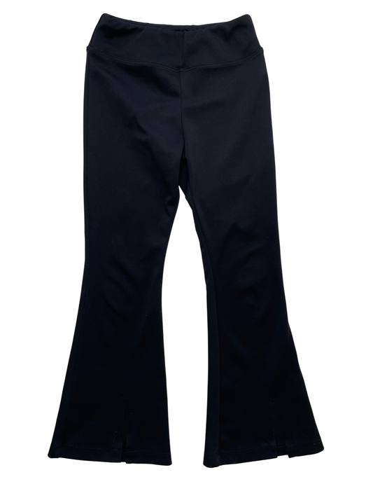 Sofi Pants - Black Flare Leggings Split Hem | size 5T