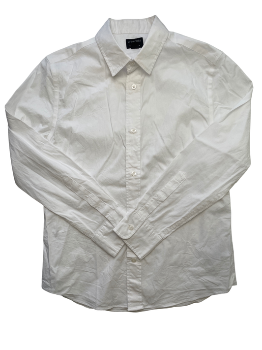 Crewcuts Shirt - White Solid Button Up | size 12