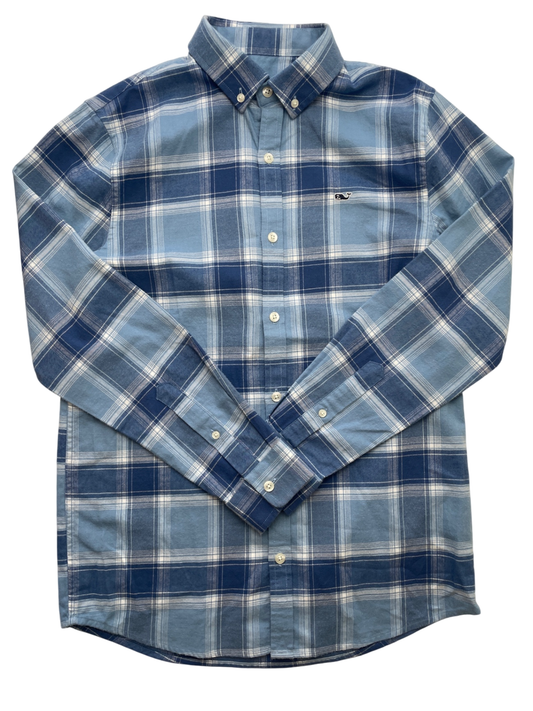 Vineyard Vines Shirt - Blue Plaid Button Down | size 16