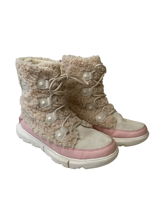 Sorel Boots - Pink Sherpa + Suede Snowboots | size 5