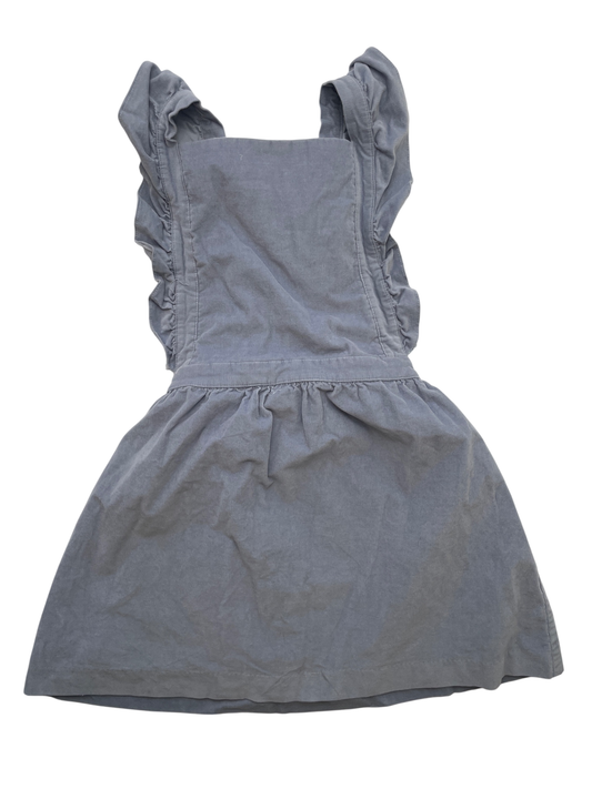 La Coqueta Dress - Blue Corduroy Overall Dress | size 9