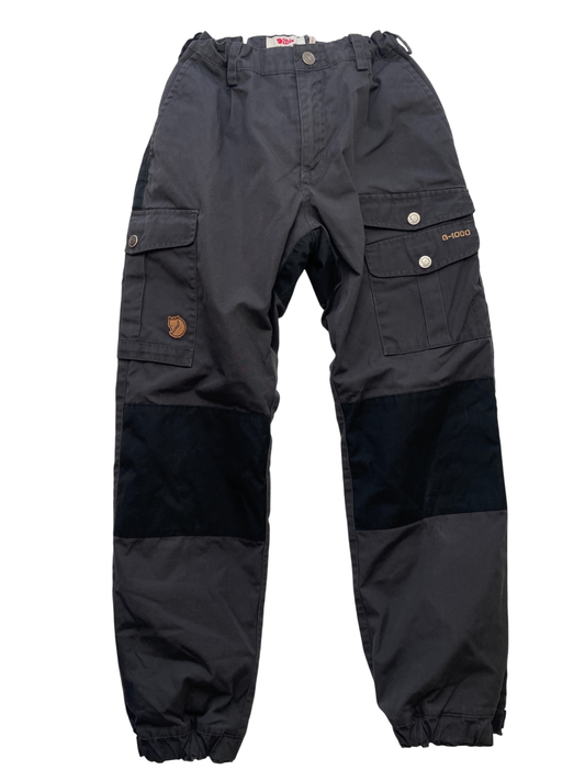 Fjallraven Snowpants - Black Padded Insulated Colorblock Trousers | size 10/11