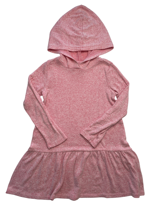 Tucker + Tate Dress - Pink Heathered w/ Hood + Front Pocket | size 5T