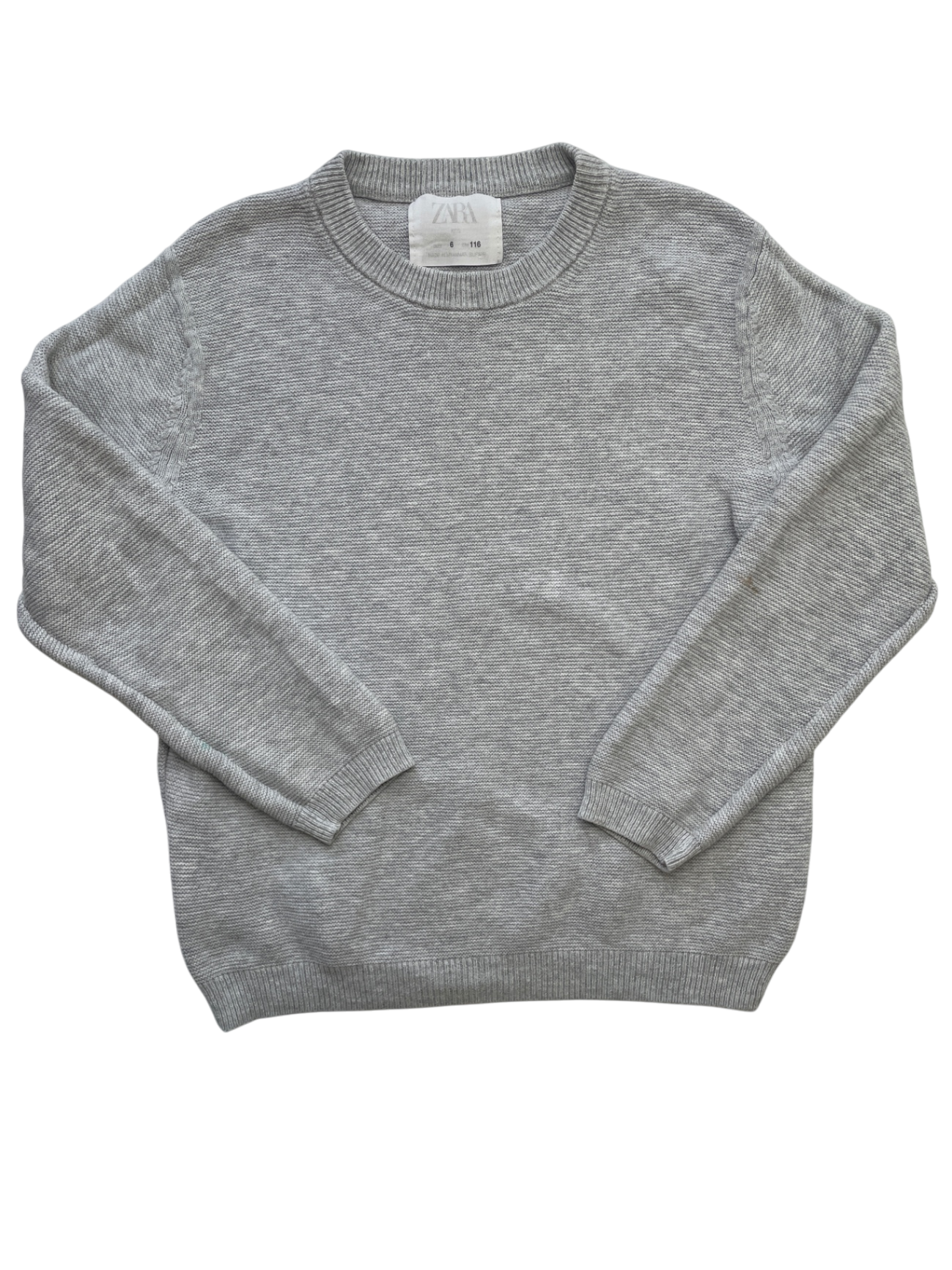 Zara Sweater - Gray Long Sleeve Solid | size 6