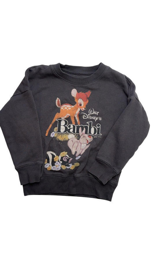 Abercrombie Kids Sweatshirt - Gray Bambi Graphic | size 5T/6