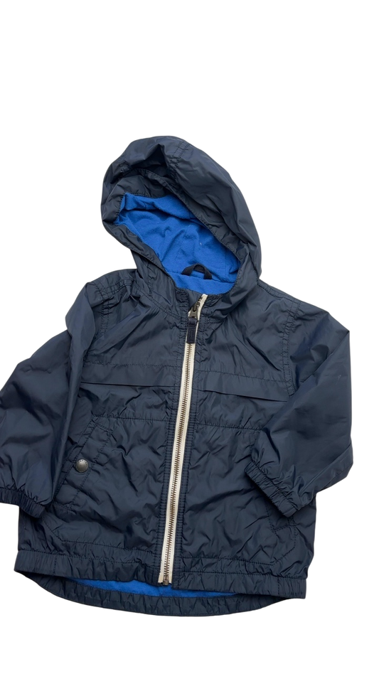 Baby Gap Jacket - Navy Blue Raincoat w/ Hood | size 18 - 24 Months