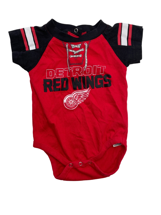 NHL Onesie - Red Red Wings Jersey Graphic | size 0 - 3 Months